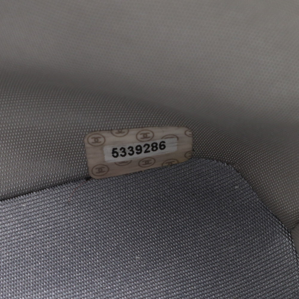 美品 シャネル シリアルシール付 ハンドバッグ トート グレー シルバー ココマーク レディース MLM BA1-8