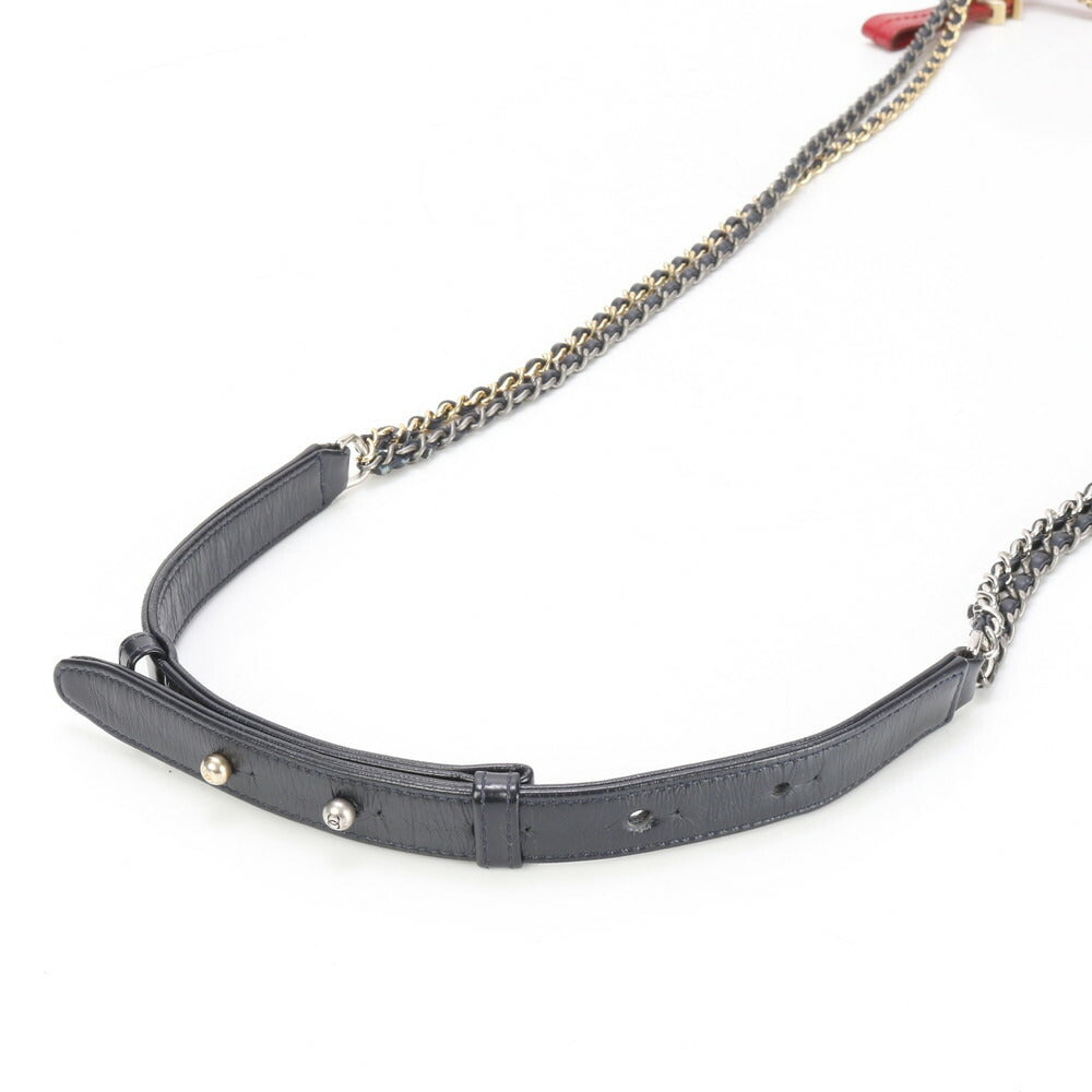 新品同様 シャネル ギャランティ シリアル付 ガブリエル ドゥ シャネル レザー 2WAY ショルダーバッグ 斜め掛け レディース EEE BG10-2