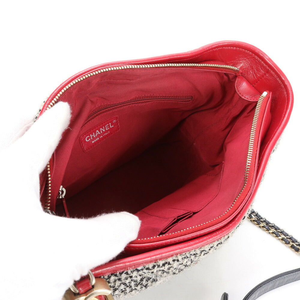 新品同様 シャネル ギャランティ シリアル付 ガブリエル ドゥ シャネル レザー 2WAY ショルダーバッグ 斜め掛け レディース EEE BG10-2