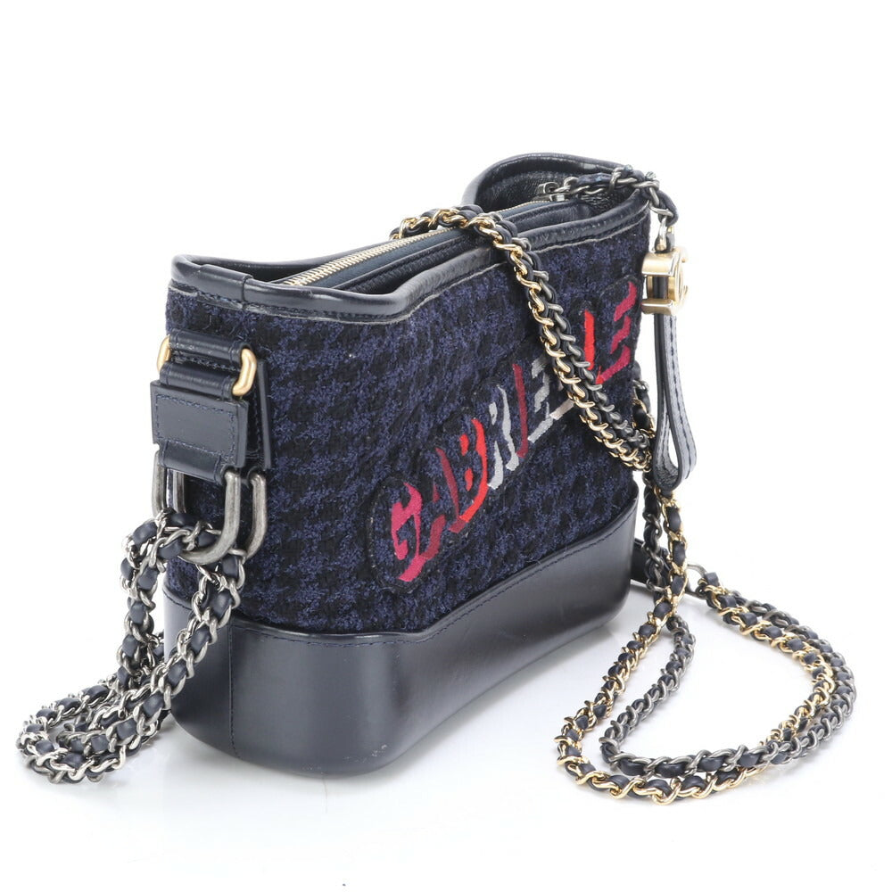 新品同様 シャネル シリアルシール付 ガブリエル ドゥ シャネル レザー 2WAY ショルダーバッグ 斜め掛け レディース ENE BH18-3