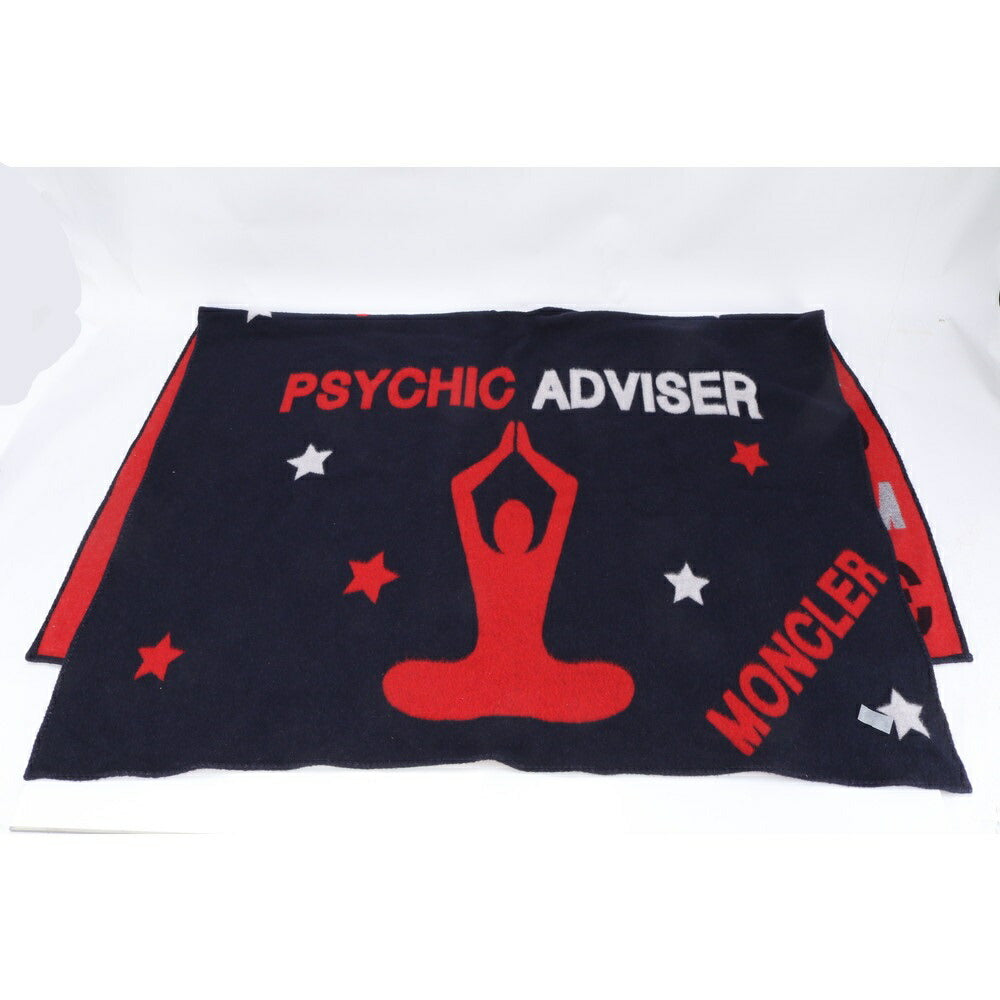 美品 モンクレール ポンチョ PSYCHIC ADVISER LOVE CAREER MARRIAGE アパレル ストール 防寒具 秋 冬 サイズ 2 メンズ EUE BJ25-7