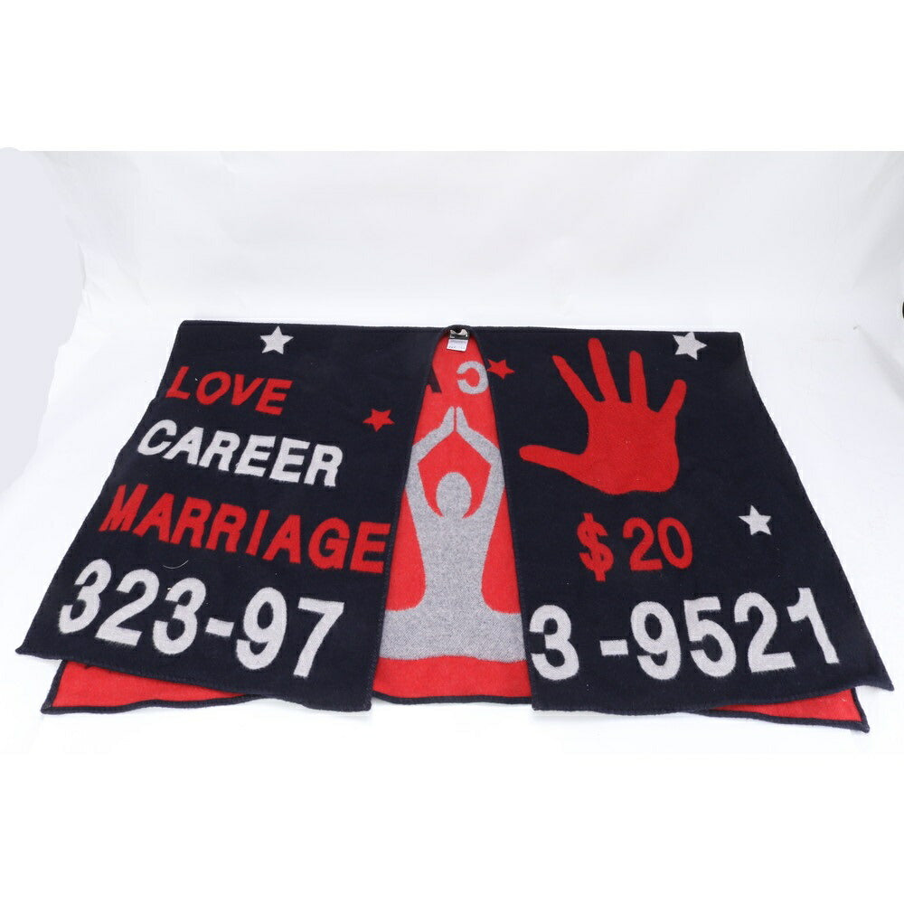 美品 モンクレール ポンチョ PSYCHIC ADVISER LOVE CAREER MARRIAGE アパレル ストール 防寒具 秋 冬 サイズ 2 メンズ EUE BJ25-7