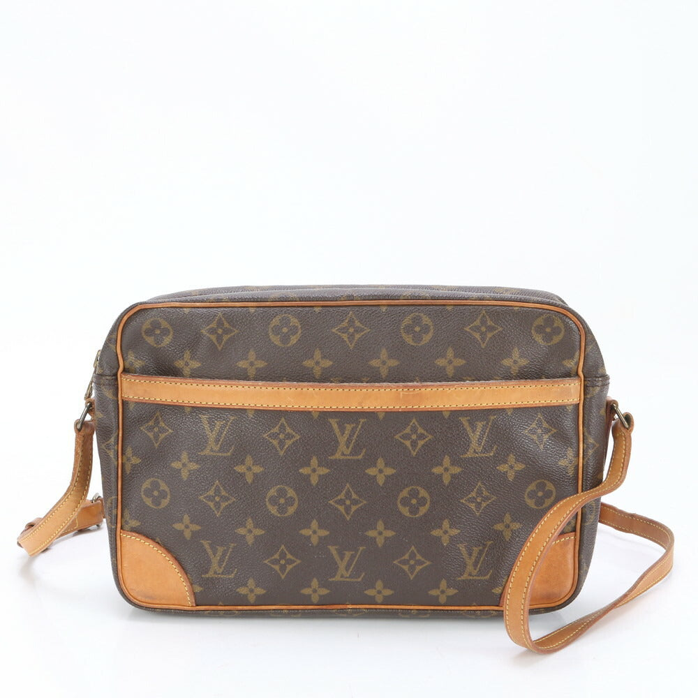 ルイヴィトン モノグラム トロカデロ 27 M51274 レザー ショルダーバッグ 斜め掛け ハンド トート ブラウン レディース EEE BP21-1