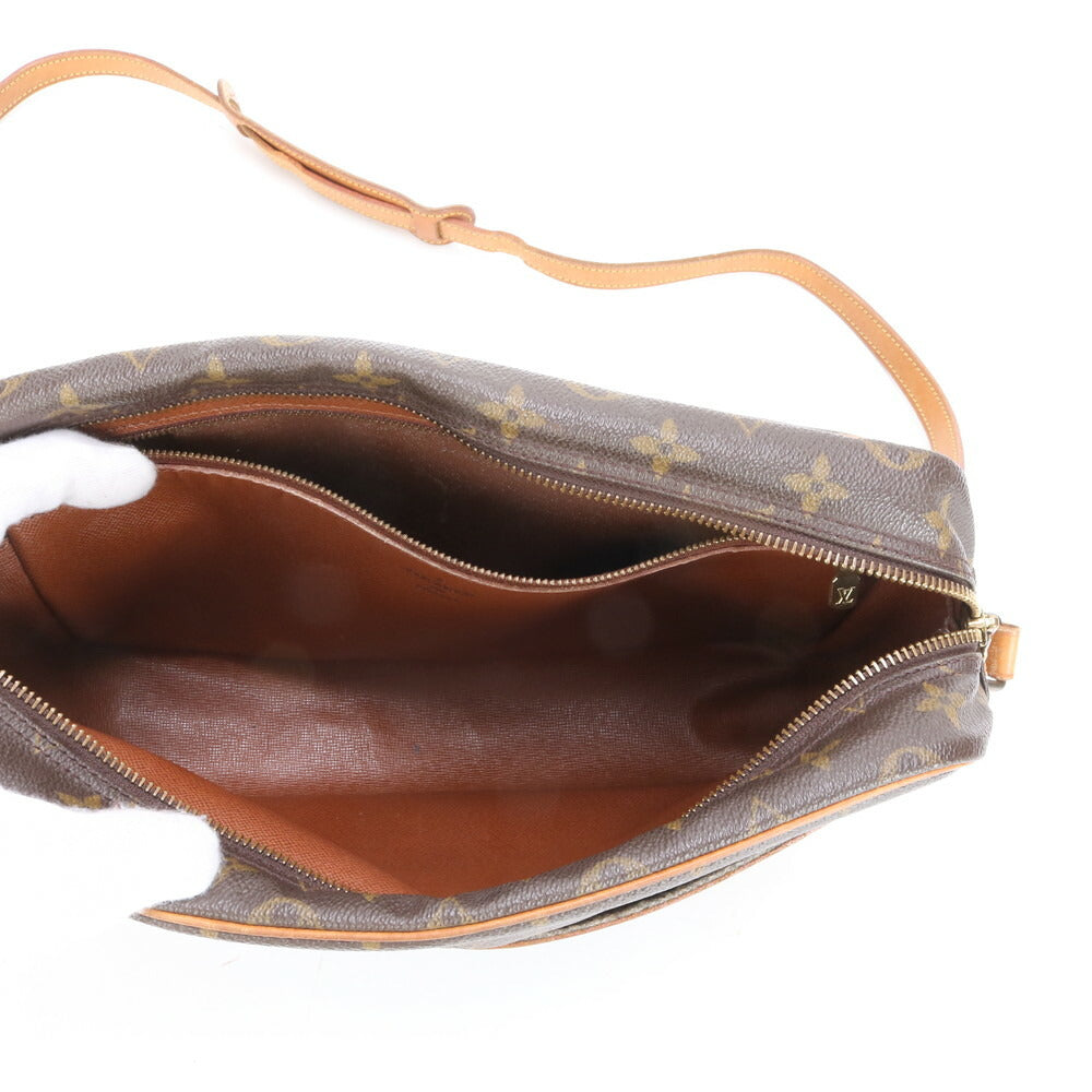 ルイヴィトン モノグラム トロカデロ 27 M51274 レザー ショルダーバッグ 斜め掛け ハンド トート ブラウン レディース EEE BP21-1