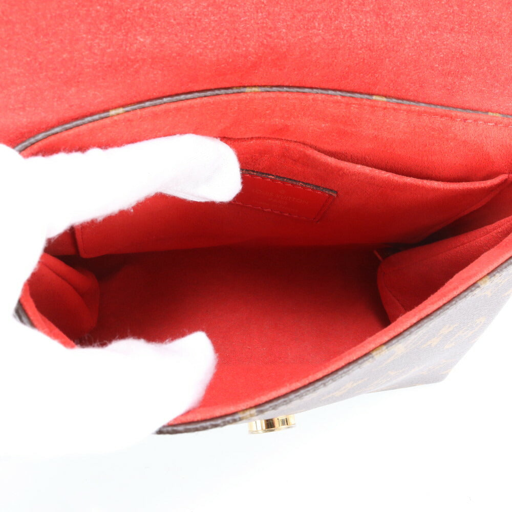 新品同様 ルイヴィトン モノグラム ロッキー BB コクリコ M44322 レザー 2WAY ショルダーバッグ 斜め掛け レディース MMM BQ25-10