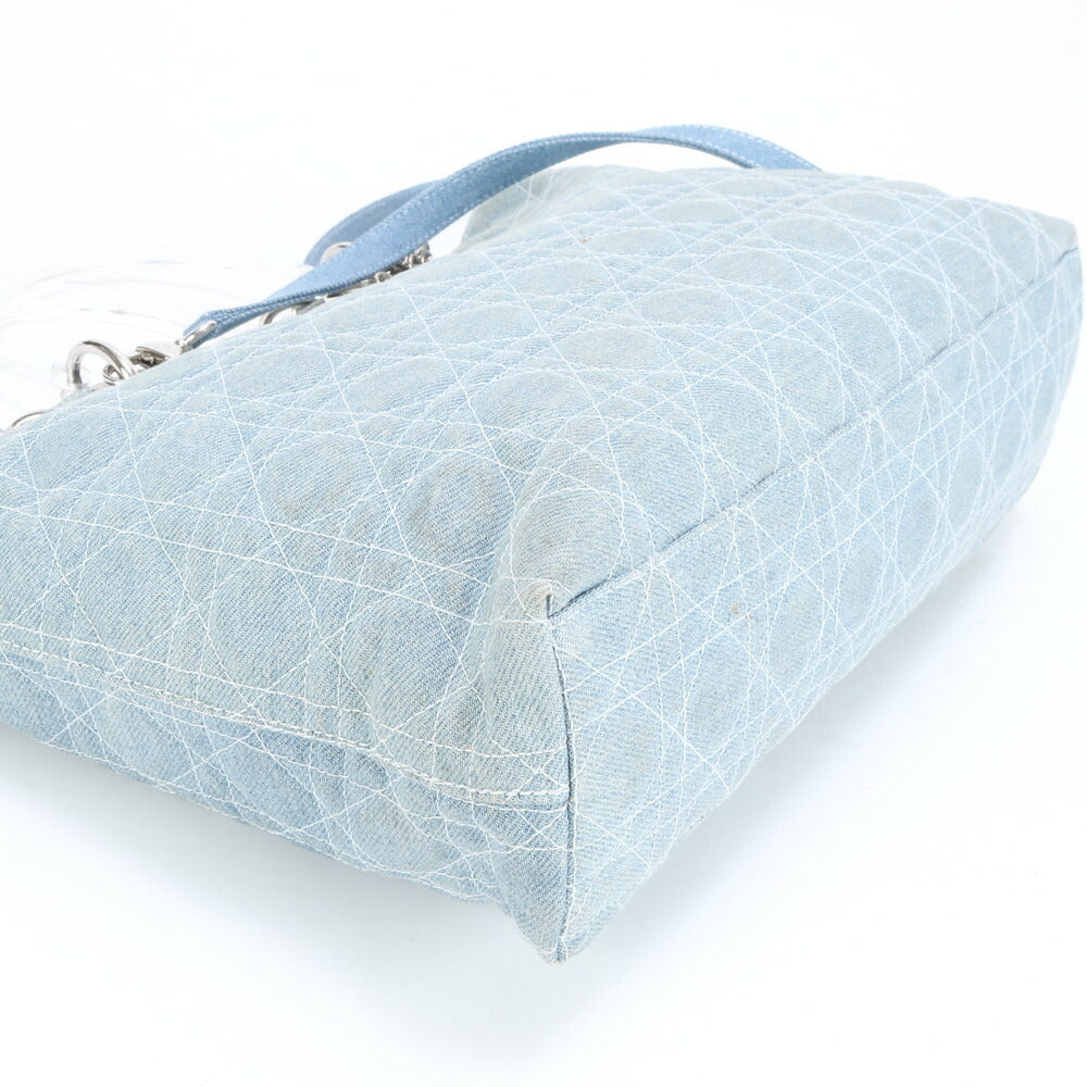 ディオール ギャランティカード カナージュ レディディオール デニム 2WAY トート バッグ 斜め掛け ショルダー レディース RRE BR3-1