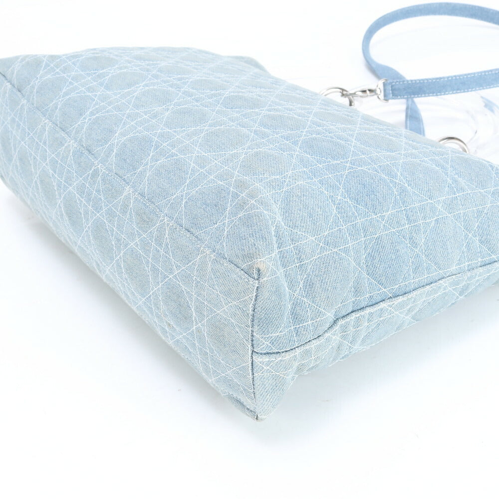 ディオール ギャランティカード カナージュ レディディオール デニム 2WAY トート バッグ 斜め掛け ショルダー レディース RRE BR3-1