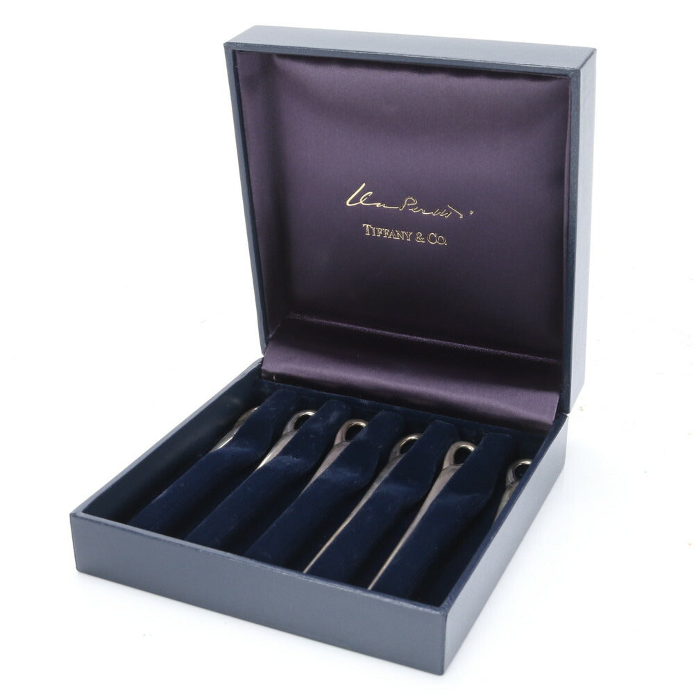 ティファニー カクテル ピック 6本 セット ボックス エルサ ペレッティ スターリングシルバー 3.8g カトラリー メンズ EUE BR8-5
