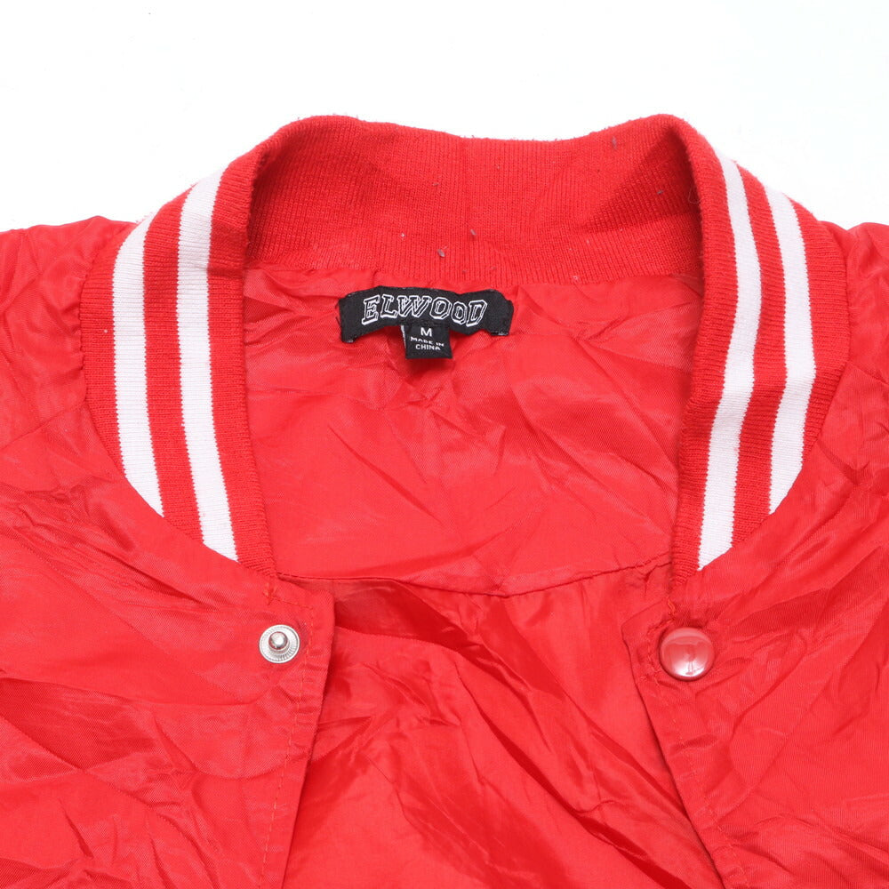 ELWOOD スタジャン ナイロン ジャケット 長袖 トップス アパレル 洋服 羽織 上着 洋服 ファッション ジャージ M メンズ EUE BV1-8