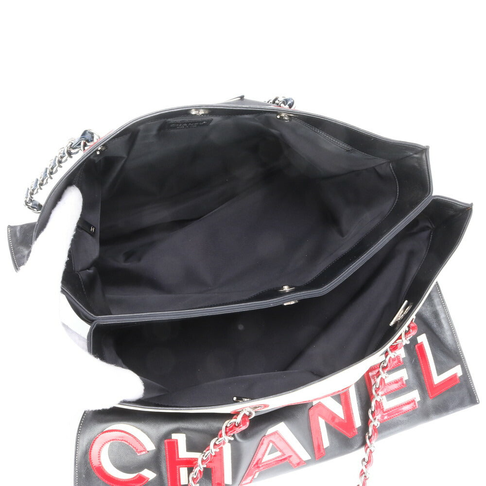 極美品 シャネル シリアルシール付 No5 スター トリコロール チェーン レザー ショルダーバッグ 肩掛け トート レディース MMM BV6-1