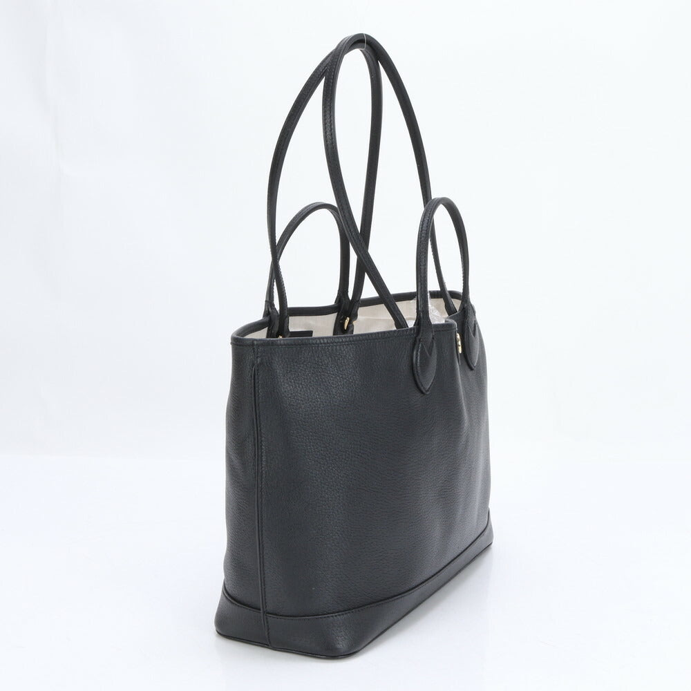 極美品 グッチ GGマーモント 739730 レザー 2WAY トート バッグ 肩掛け ショルダー ハンド ブラック 黒 A4 レディース RRM BV8-7