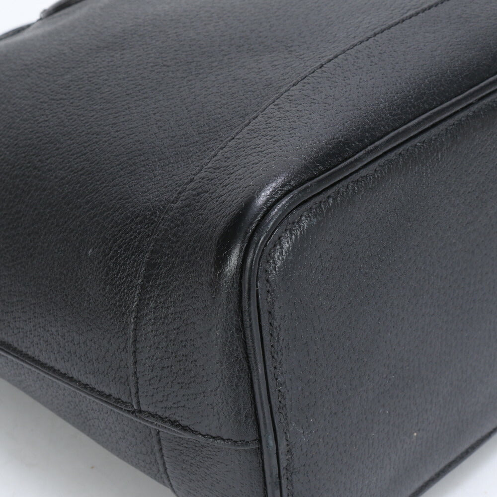 極美品 グッチ GGマーモント 739730 レザー 2WAY トート バッグ 肩掛け ショルダー ハンド ブラック 黒 A4 レディース RRM BV8-7