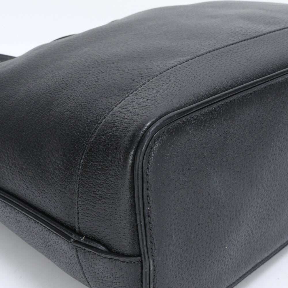 極美品 グッチ GGマーモント 739730 レザー 2WAY トート バッグ 肩掛け ショルダー ハンド ブラック 黒 A4 レディース RRM BV8-7