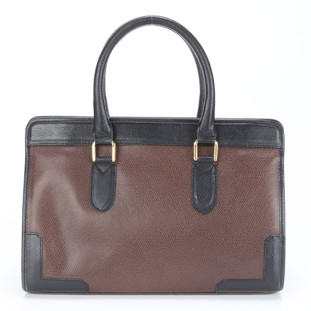 モラビト ターンロック レザー ハンドバッグ トート ブラック 黒 ブラウン 茶色 トップハンドル ゴールド 金具 レディース EEE BW6-3