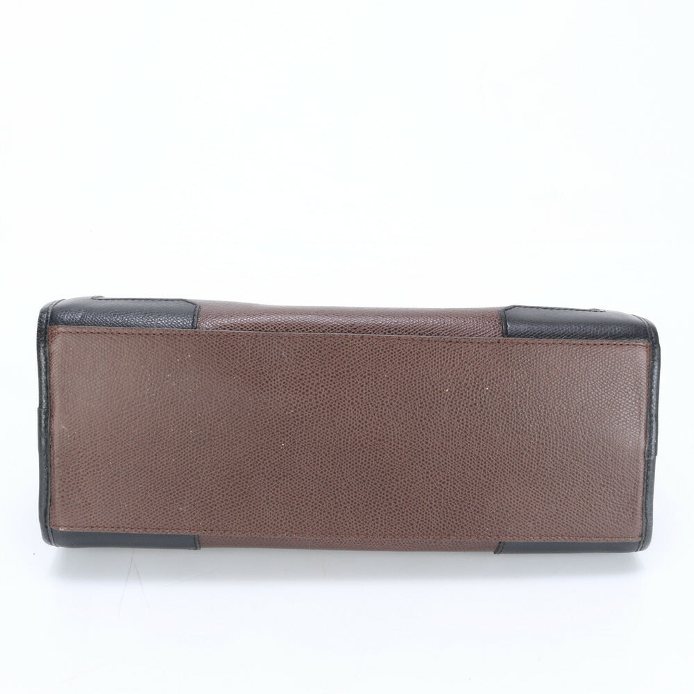 モラビト ターンロック レザー ハンドバッグ トート ブラック 黒 ブラウン 茶色 トップハンドル ゴールド 金具 レディース EEE BW6-3