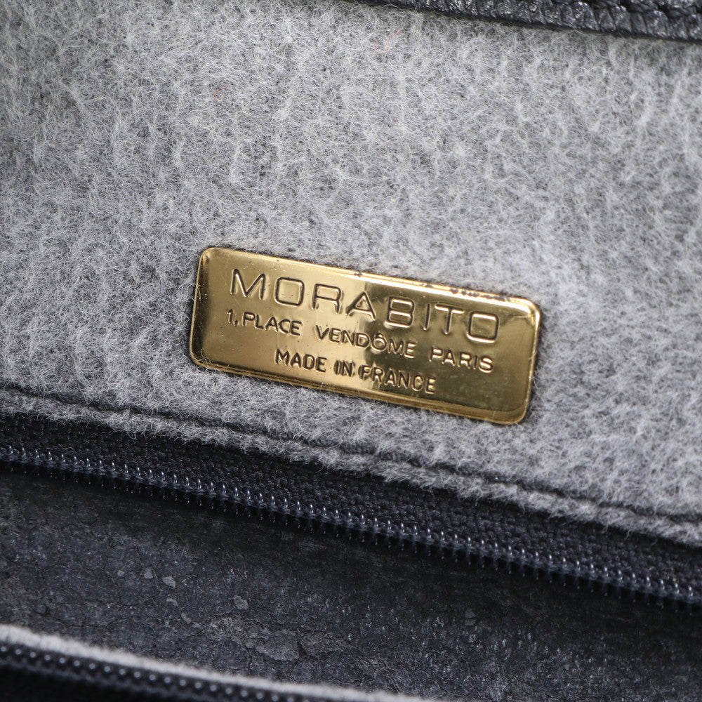 モラビト ターンロック レザー ハンドバッグ トート ブラック 黒 ブラウン 茶色 トップハンドル ゴールド 金具 レディース EEE BW6-3