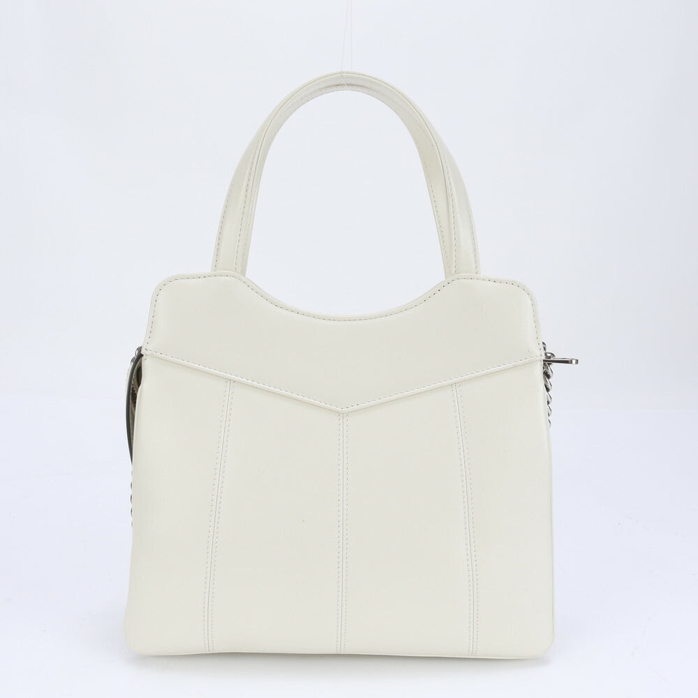 新品同様 グッチ GG シルバー チェーン ショルダー レザー 2WAY トート バッグ 斜め掛け ハンド 745918 レディース EEE BW9-5