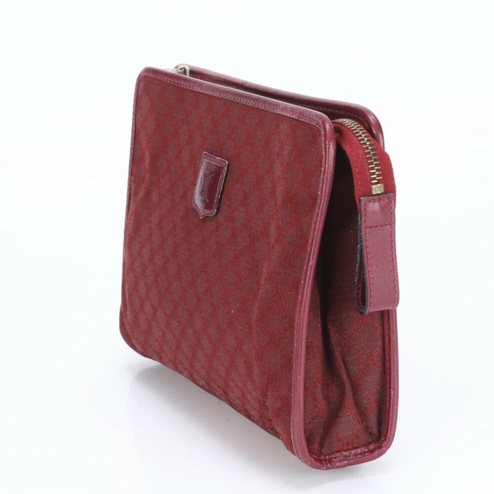 美品 セリーヌ マカダム トリオンフ レザー クラッチ バッグ ハンド セカンド ポーチ トート レディース RRE CD7-5