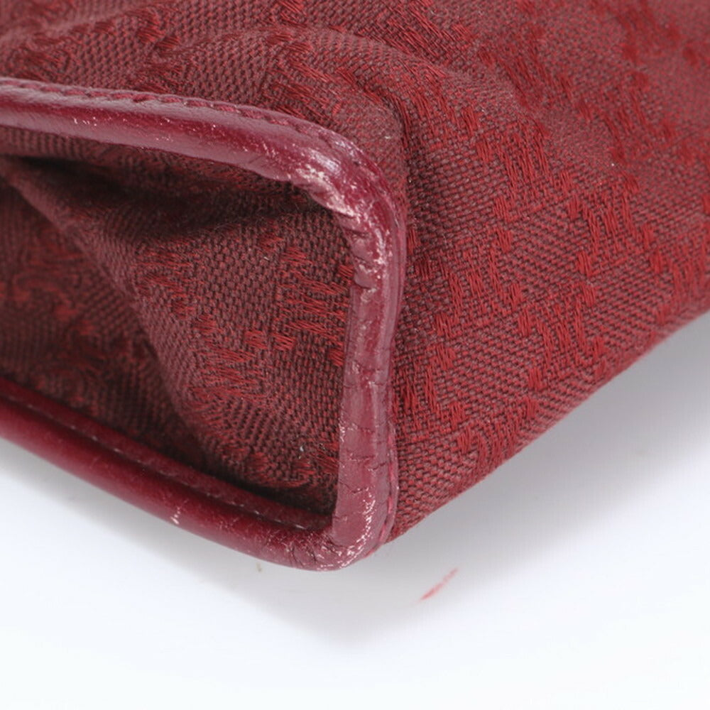 美品 セリーヌ マカダム トリオンフ レザー クラッチ バッグ ハンド セカンド ポーチ トート レディース RRE CD7-5