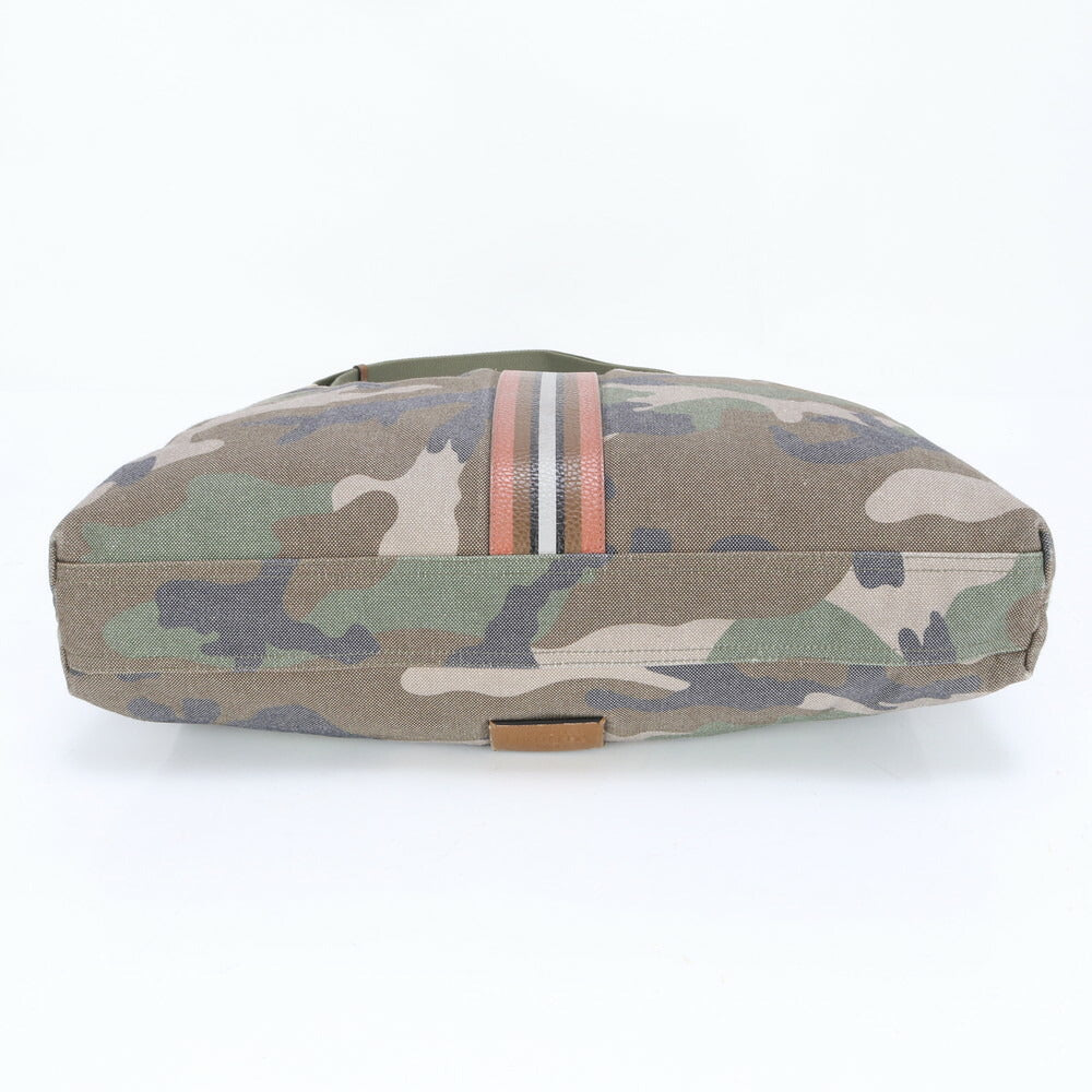 美品 ヴァレンティノ ガラヴァーニ カモフラージュ 迷彩 レザー 2WAY トート バッグ 斜め掛け ショルダー A4 メンズ EEE BX14-6