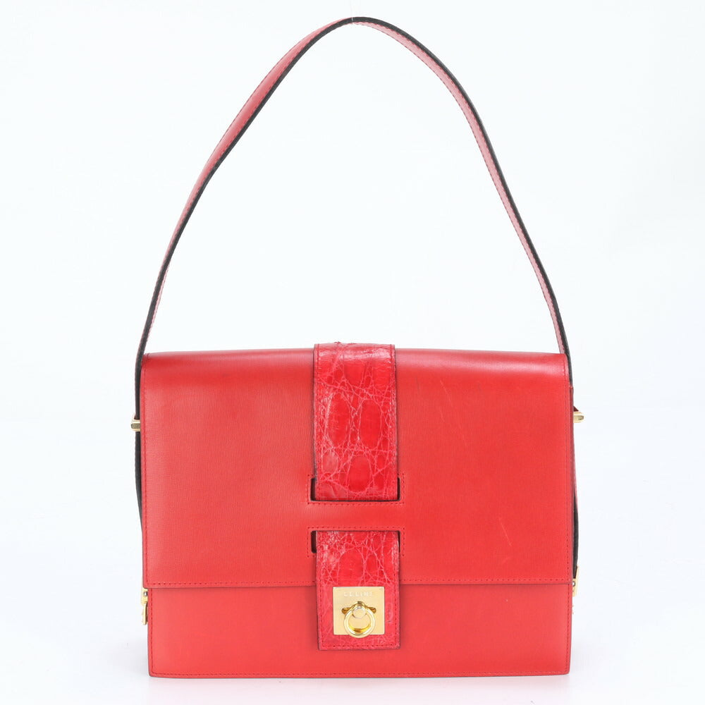 美品 ヴィンテージ セリーヌ レザー 2WAY ショルダーバッグ 肩掛け トート ハンド 本革 レディース RRM BY9-3