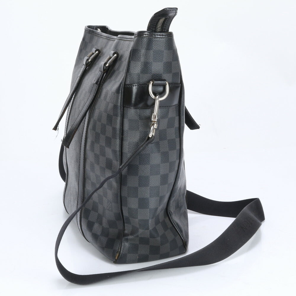 ルイヴィトン ダミエ グラフィット タダオ PM NM N41467 レザー ショルダーバッグ 斜め掛け メッセンジャー A4 メンズ EUE BY20-2