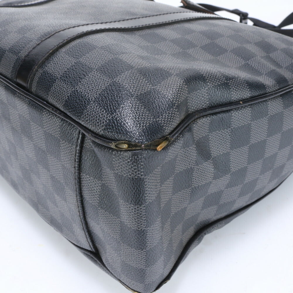 ルイヴィトン ダミエ グラフィット タダオ PM NM N41467 レザー ショルダーバッグ 斜め掛け メッセンジャー A4 メンズ EUE BY20-2