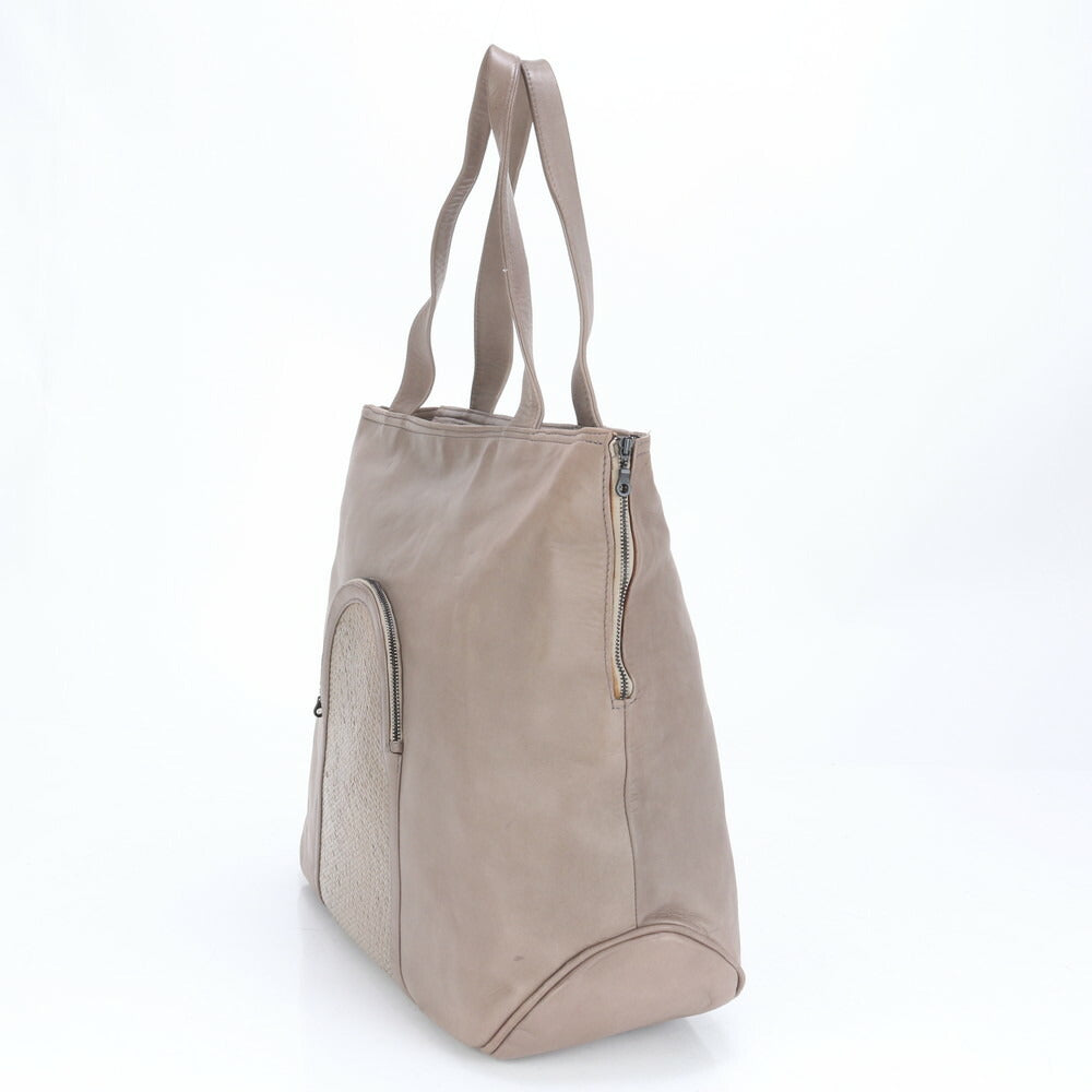 Mariana Mendez マリアナメンデス レザー トート バッグ 肩掛け ショルダー ハンド A4 グレージュ レディース EEE BZ6-4