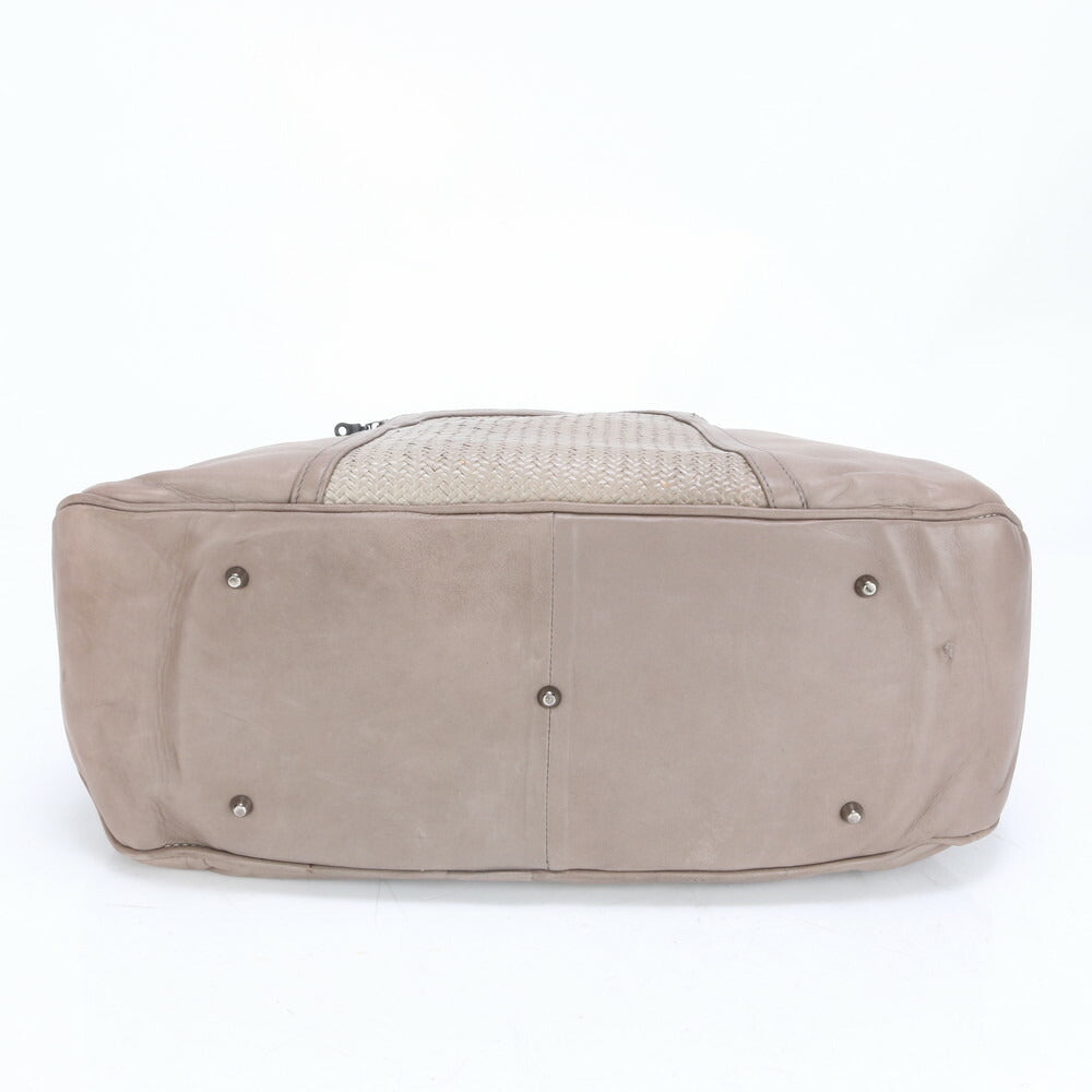 Mariana Mendez マリアナメンデス レザー トート バッグ 肩掛け ショルダー ハンド A4 グレージュ レディース EEE BZ6-4