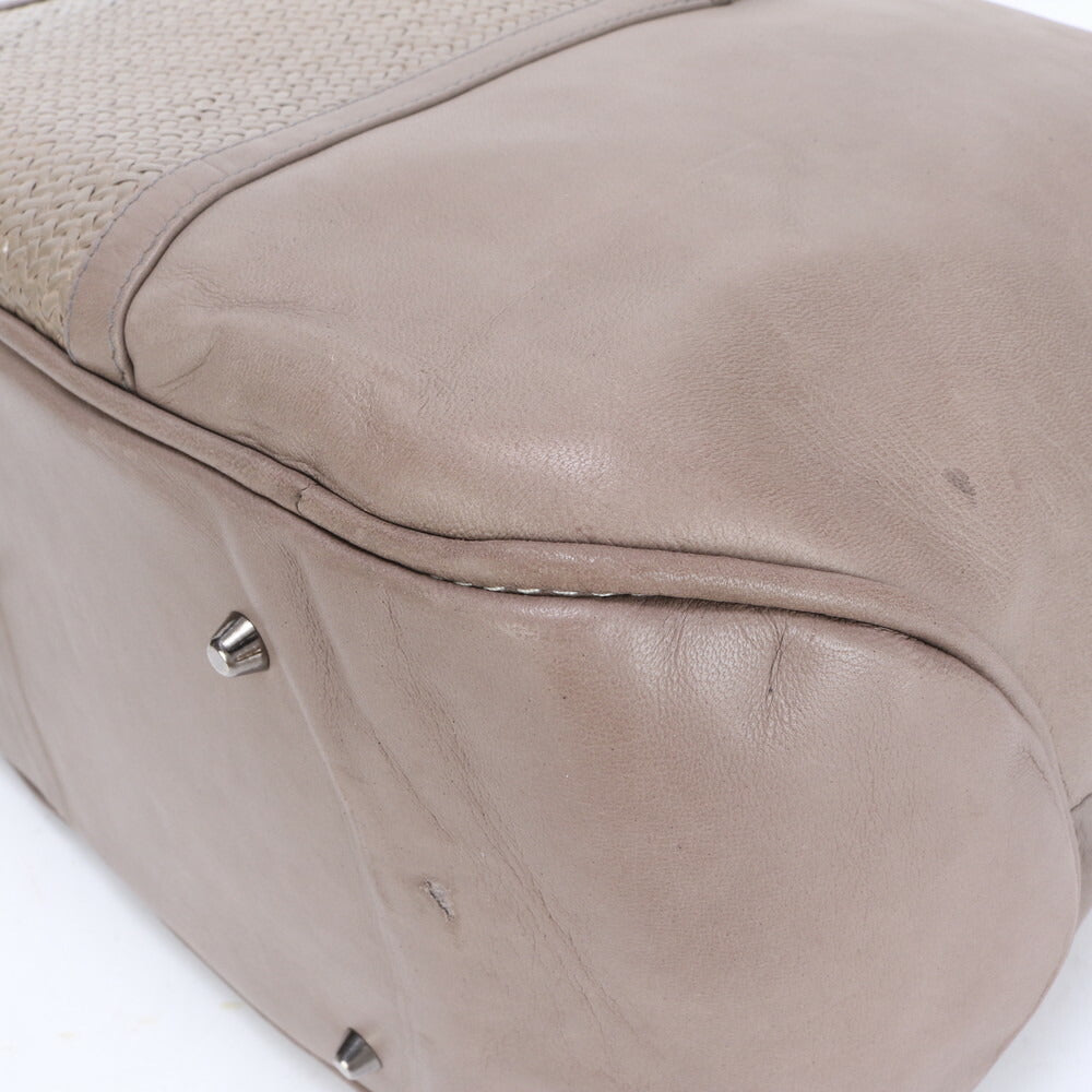 Mariana Mendez マリアナメンデス レザー トート バッグ 肩掛け ショルダー ハンド A4 グレージュ レディース EEE BZ6-4