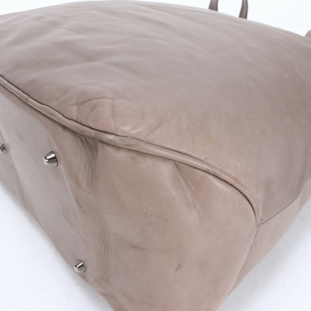 Mariana Mendez マリアナメンデス レザー トート バッグ 肩掛け ショルダー ハンド A4 グレージュ レディース EEE BZ6-4