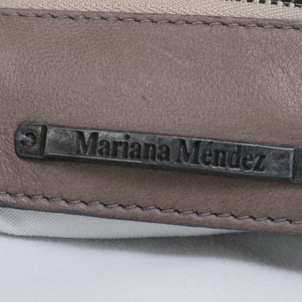 Mariana Mendez マリアナメンデス レザー トート バッグ 肩掛け ショルダー ハンド A4 グレージュ レディース EEE BZ6-4