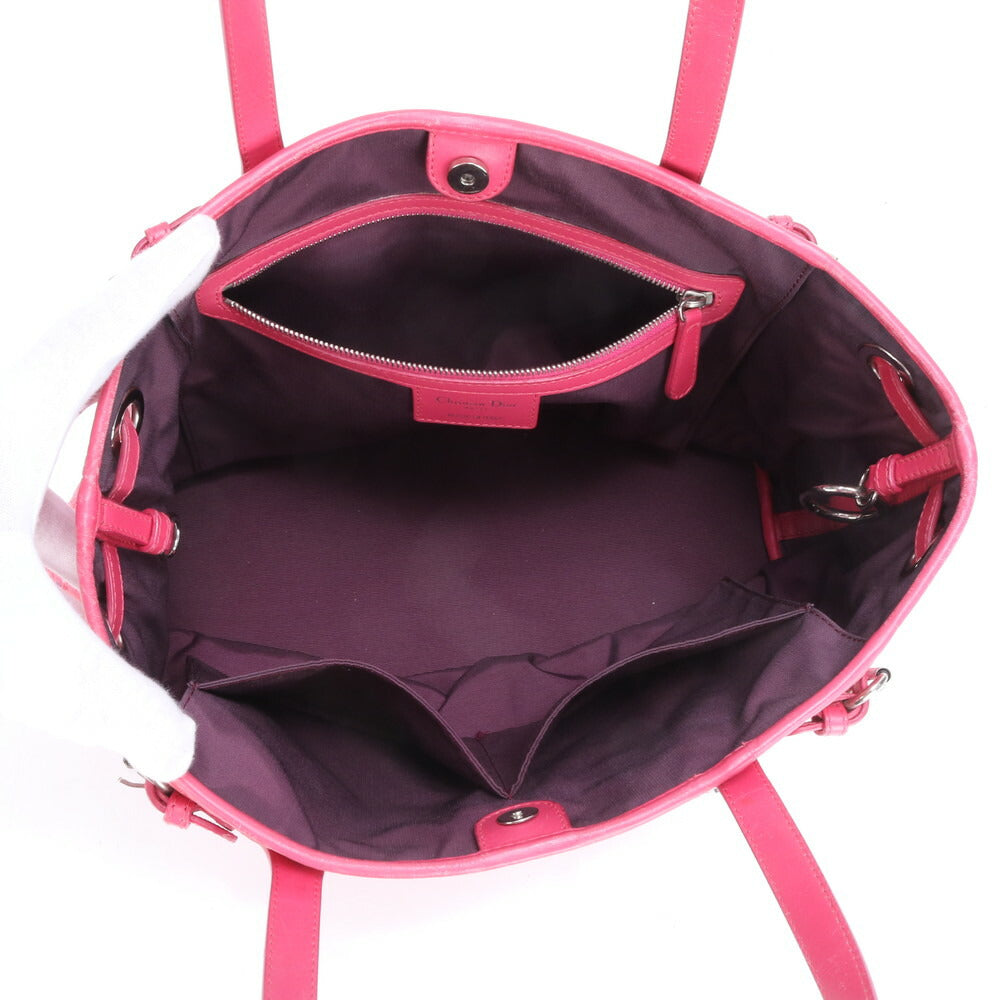 クリスチャンディオール カナージュ パナレア レザー トート バッグ 肩掛け ショルダー ハンド A4 レディース ECE CA15-8