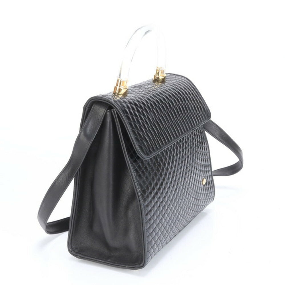 バリー キルティング クリア ハンドル レザー 2WAY ショルダーバッグ 斜め掛け クロスボディ ハンド トート レディース RRE CG21-6