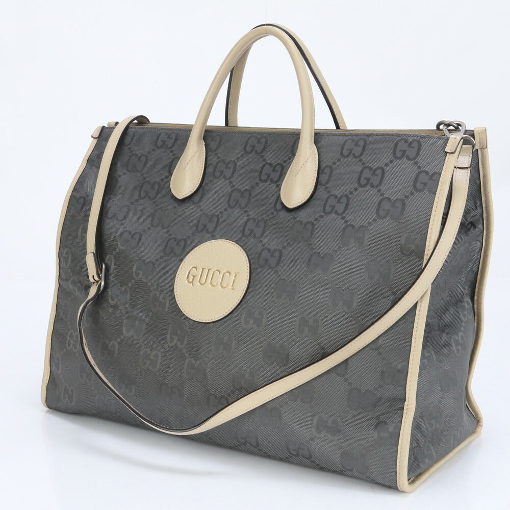 美品 グッチ オフザグリッド レザー 2WAY トート バッグ 肩掛け ショルダー ビジネス 通勤 書類鞄 A4 630353 メンズ EEE CA2-10