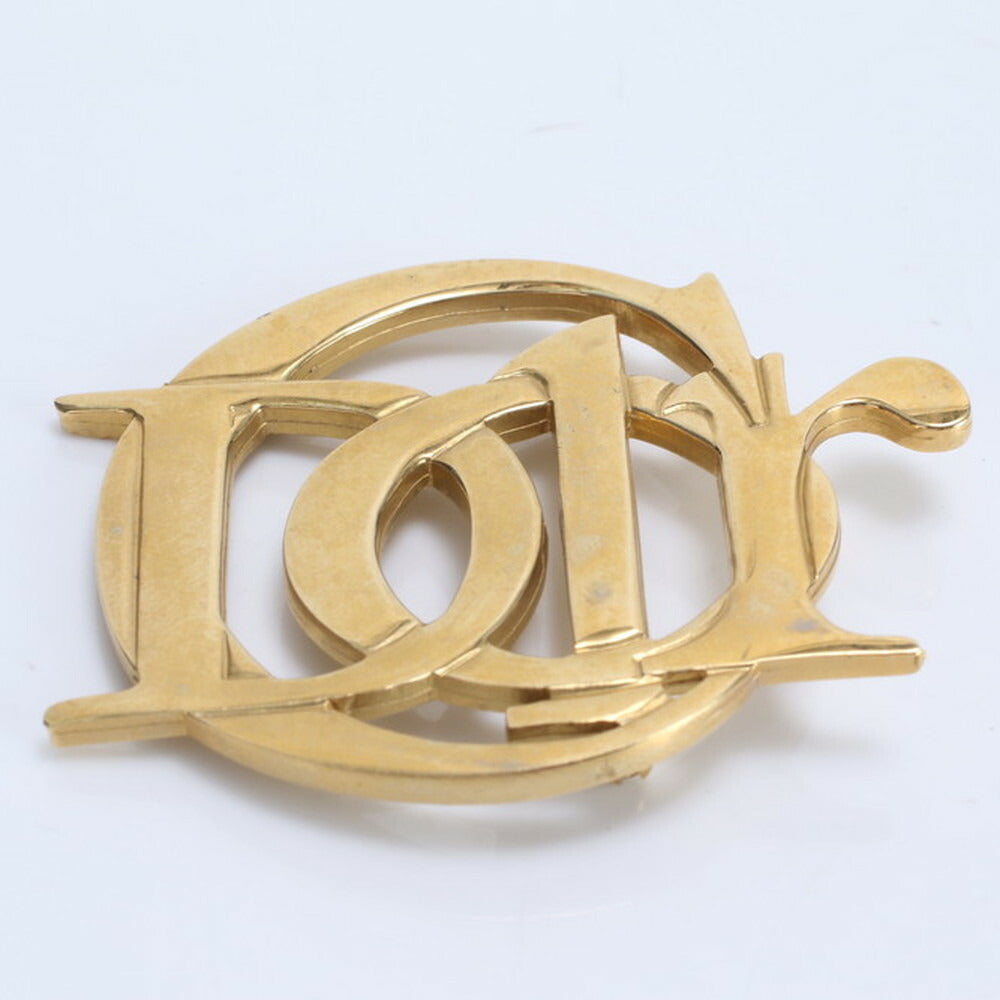 美品 クリスチャンディオール ロゴ ピンブローチ ピンバッチ ゴールド アクセサリー コサージュ レディース RRE CG23-1