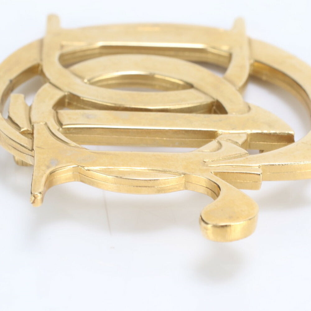 美品 クリスチャンディオール ロゴ ピンブローチ ピンバッチ ゴールド アクセサリー コサージュ レディース RRE CG23-1