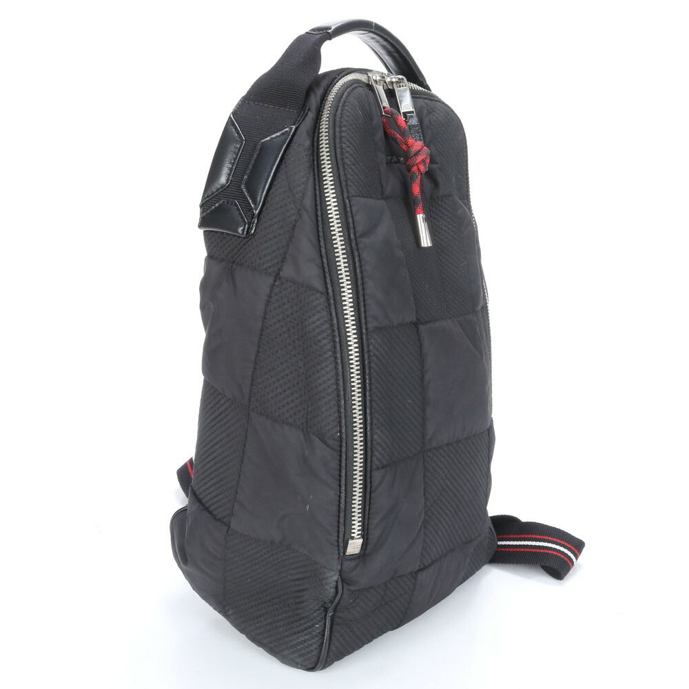 極美品 ディオール オム レザー ナイロン ボディバッグ 斜め掛け ボディ ウエストポーチ ショルダー ブラック メンズ RRM CC23-8