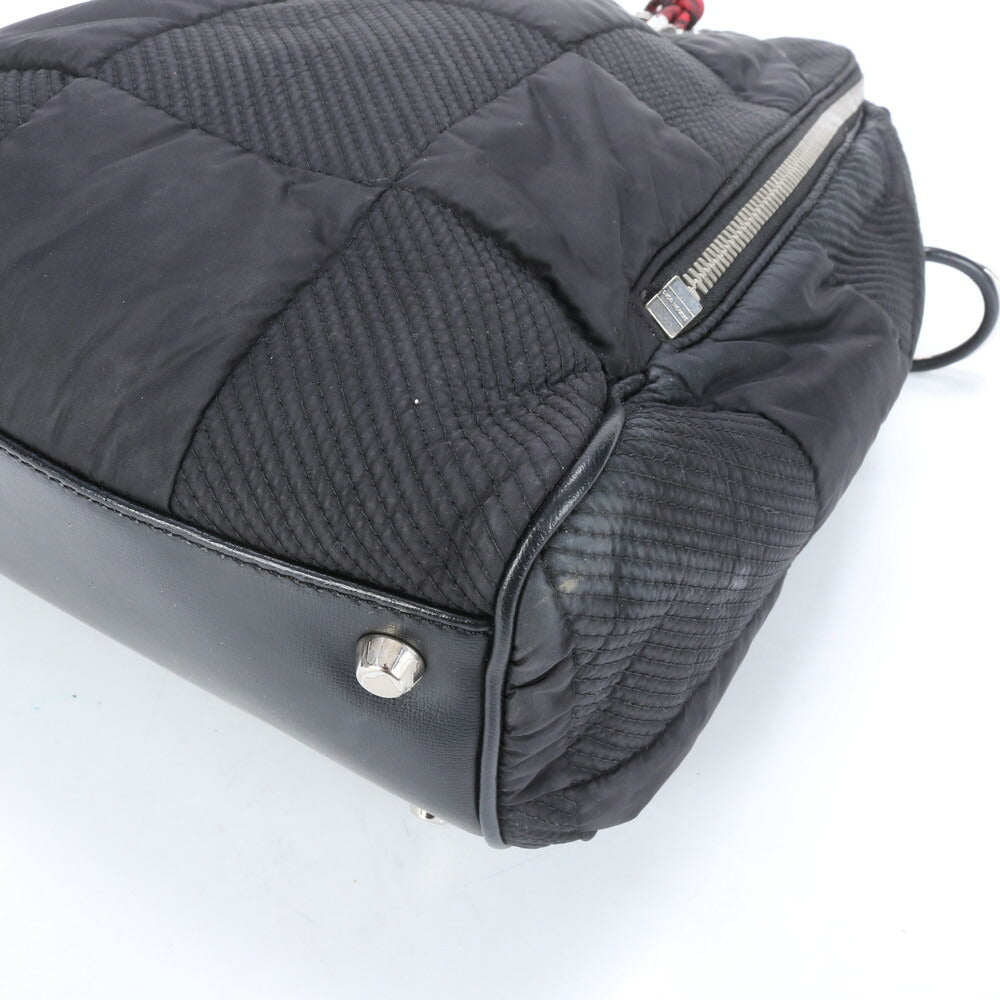 極美品 ディオール オム レザー ナイロン ボディバッグ 斜め掛け ボディ ウエストポーチ ショルダー ブラック メンズ RRM CC23-8