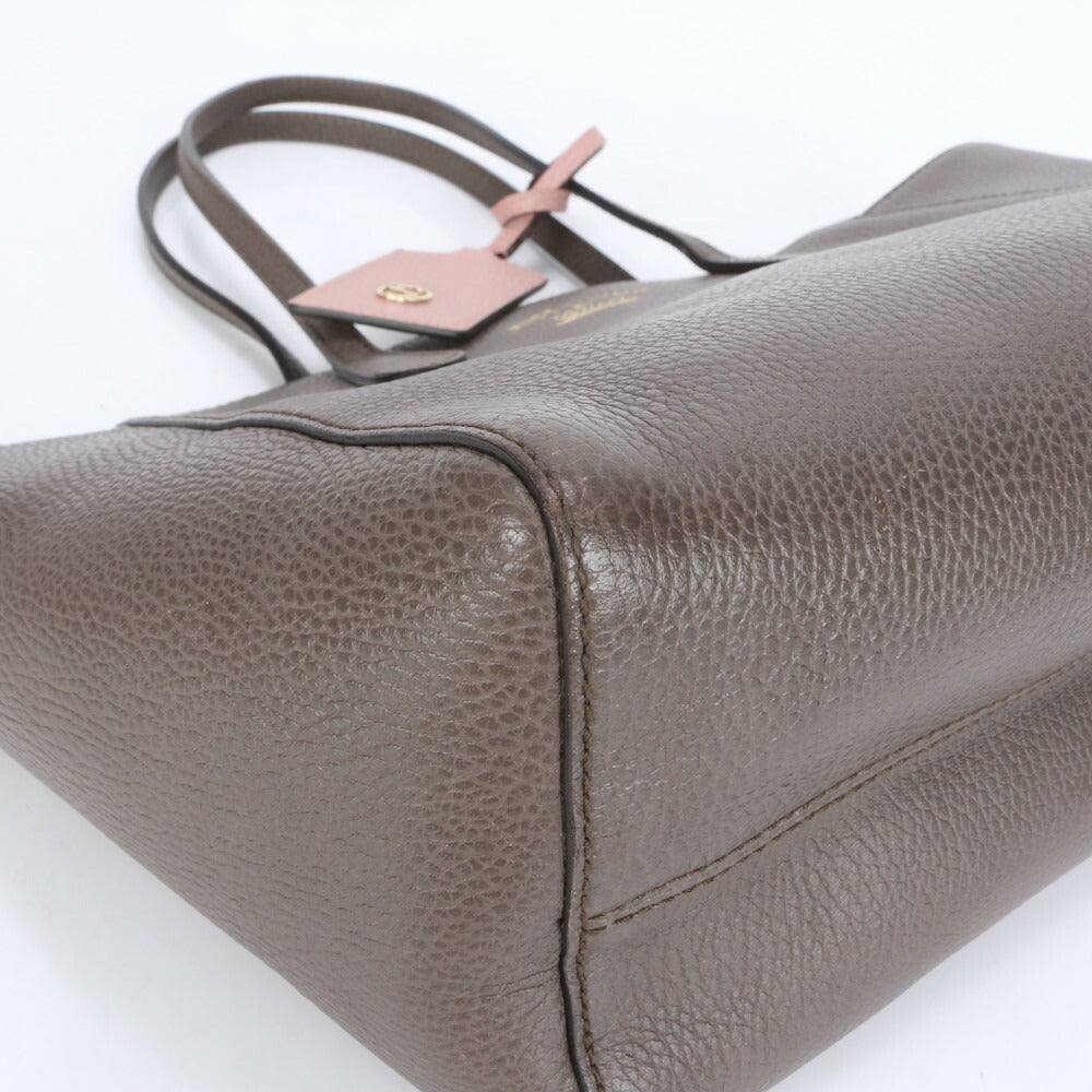 グッチ GG インターロッキングG スウィング トート バッグ レザー 肩掛け ショルダー ハンド A4 ブラウン 354408 レディース ECE CE1-3