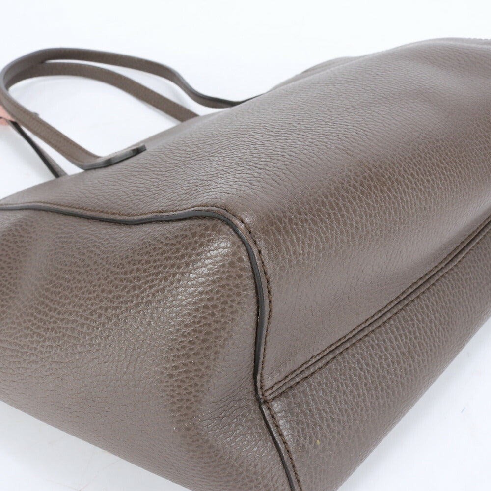 グッチ GG インターロッキングG スウィング トート バッグ レザー 肩掛け ショルダー ハンド A4 ブラウン 354408 レディース ECE CE1-3