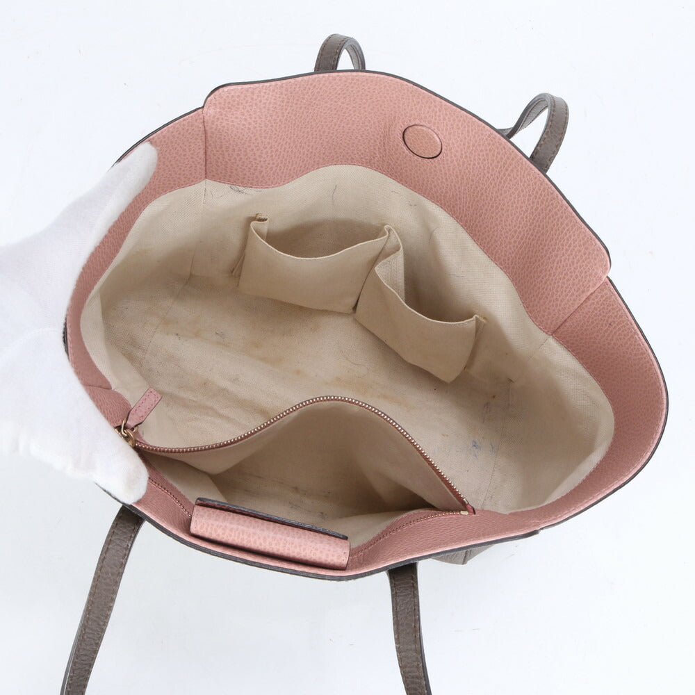 グッチ GG インターロッキングG スウィング トート バッグ レザー 肩掛け ショルダー ハンド A4 ブラウン 354408 レディース ECE CE1-3