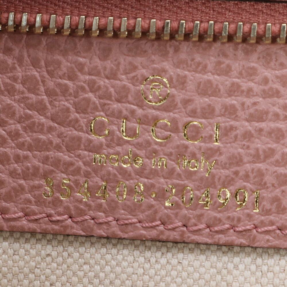 グッチ GG インターロッキングG スウィング トート バッグ レザー 肩掛け ショルダー ハンド A4 ブラウン 354408 レディース ECE CE1-3