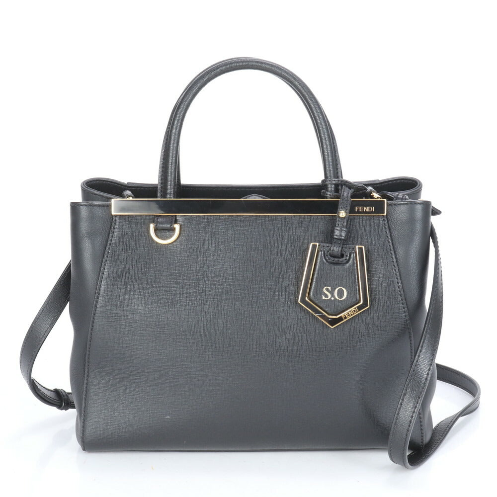 極美品 フェンディ プチ トゥージュール レザー 2WAY ショルダーバッグ 斜め掛け クロスボディ ハンド 8BH253 レディース ECE CE8-1