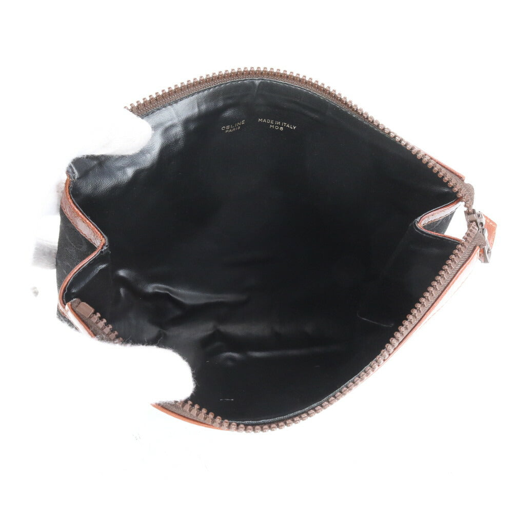 セリーヌ Cマカダム 馬車ロゴ レザー セカンドバッグ クラッチ ポーチ 通勤 ビジネス ブラック 黒 メンズ ECE CF10-4