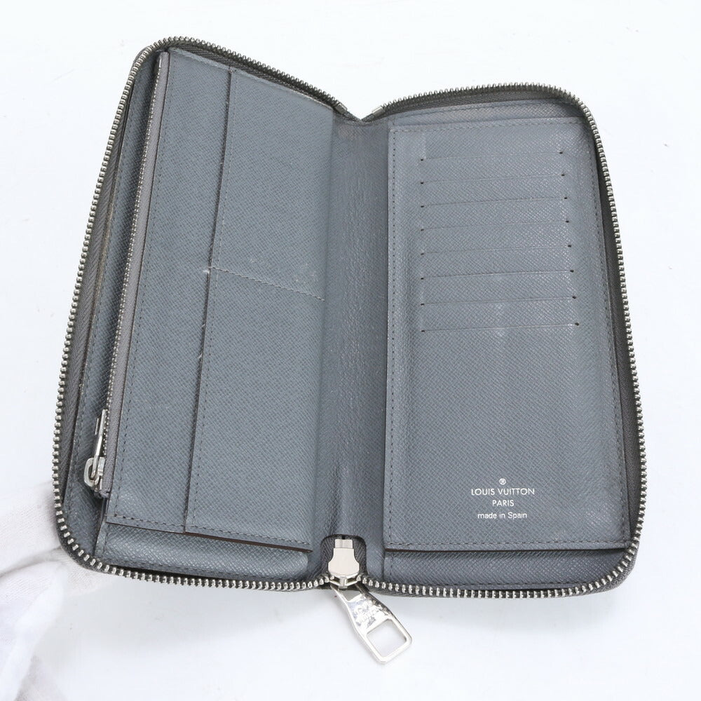 ルイヴィトン タイガ ジッピー ウォレット ヴェルティカル M32822 レザー 長財布 二つ折り ラウンドファスナー メンズ ECE CG15-2