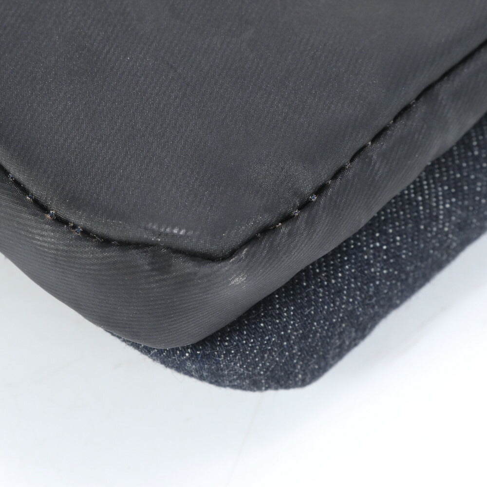 極美品 ディーゼル デニム セカンドバッグ クラッチ ポーチ 通勤 ビジネス ブラック 黒 紳士 A4 メンズ ECE CG28-6