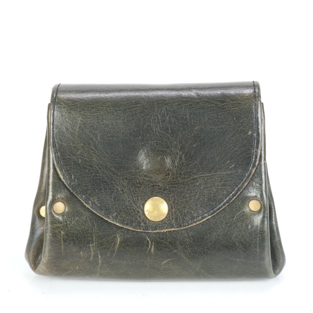 YUICHI TACHIYAMA ユウイチタチヤマ アコーディオン ウォレット レザー 二つ折り 財布 コンパクト 三つ折り 本革 レディース EBE CG18-4