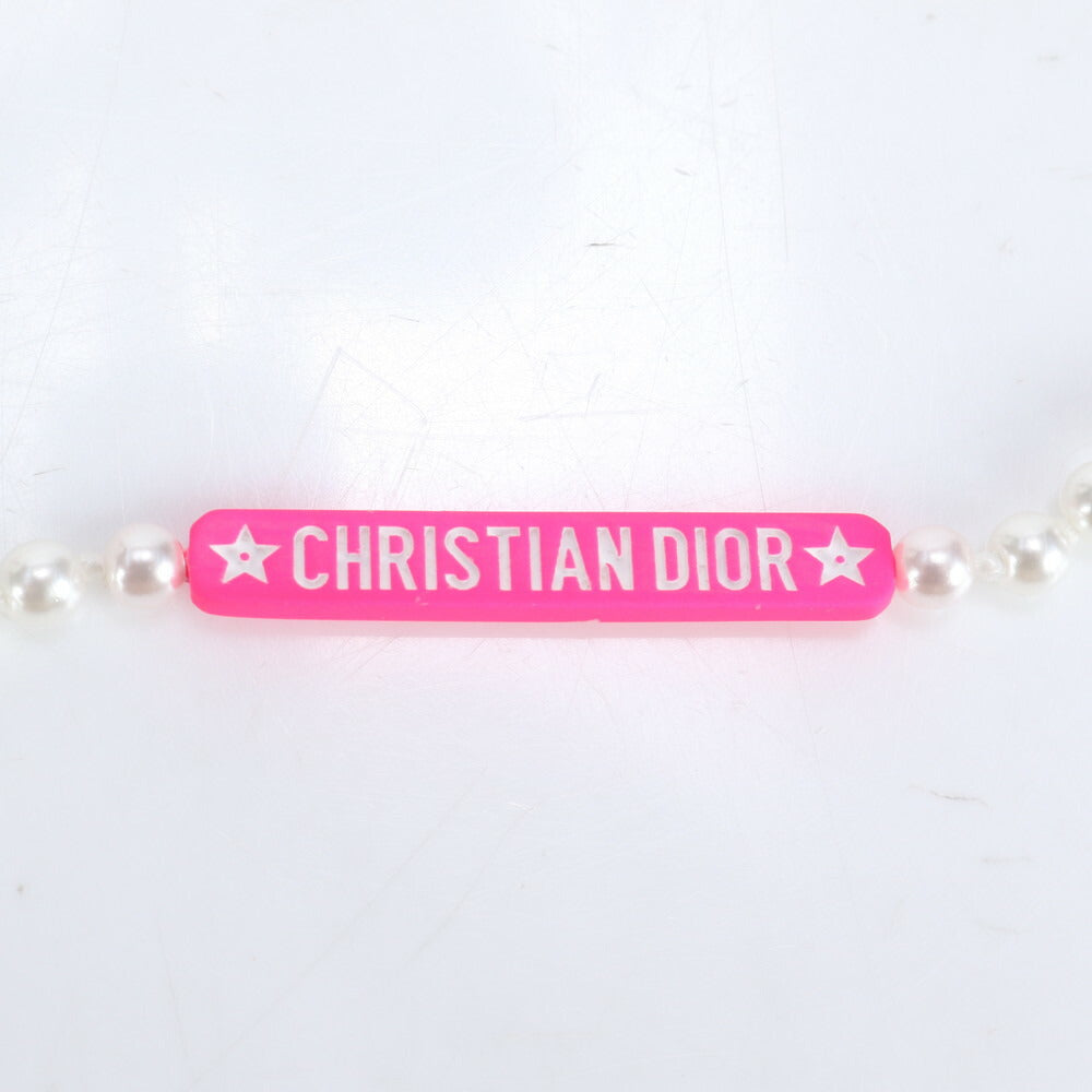 極美品 クリスチャンディオール AirPods チェーンホルダー ネックレス フェイクパール ゴールド アクセサリー レディース RCE CH1-7