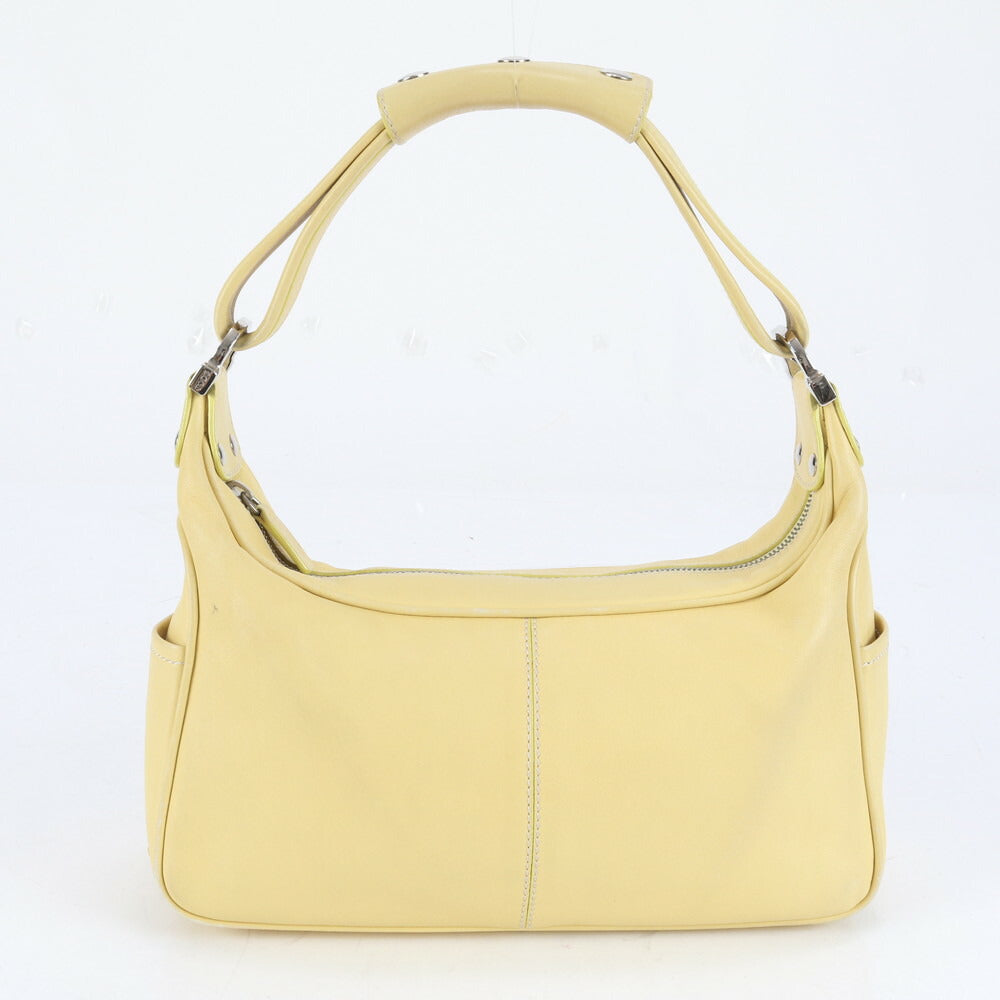 トッズ レザー ショルダーバッグ 肩掛け ワンショルダー トート ハンド シルバー 金具 レディース RRE CH18-10